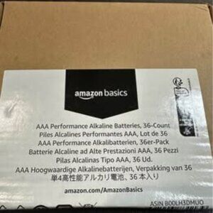Amazon Basics AAA batteries‎ - 36 pack expiration October 2033
